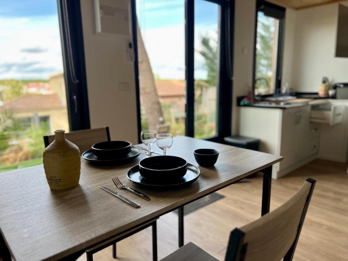 Charmant Studio Lodge Climatise Avec Jardin Et Vue Sur Le Pic Saint Loup Jacou Εξωτερικό φωτογραφία